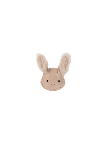 Donsje Amsterdam Josy Exclusive Hairclip Fluffy Bunny - Light Rust Leather