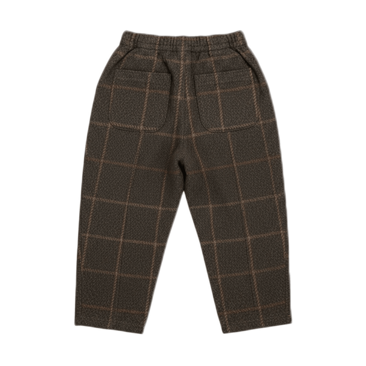 Donsje Amsterdam Elias Trousers - Brown/Blue Checkered