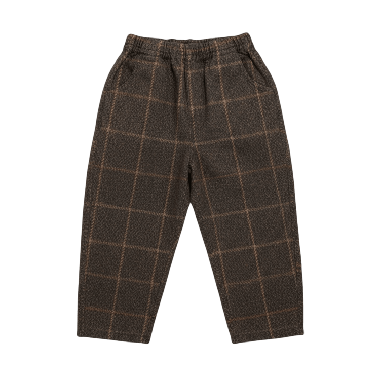 Donsje Amsterdam Elias Trousers - Brown/Blue Checkered