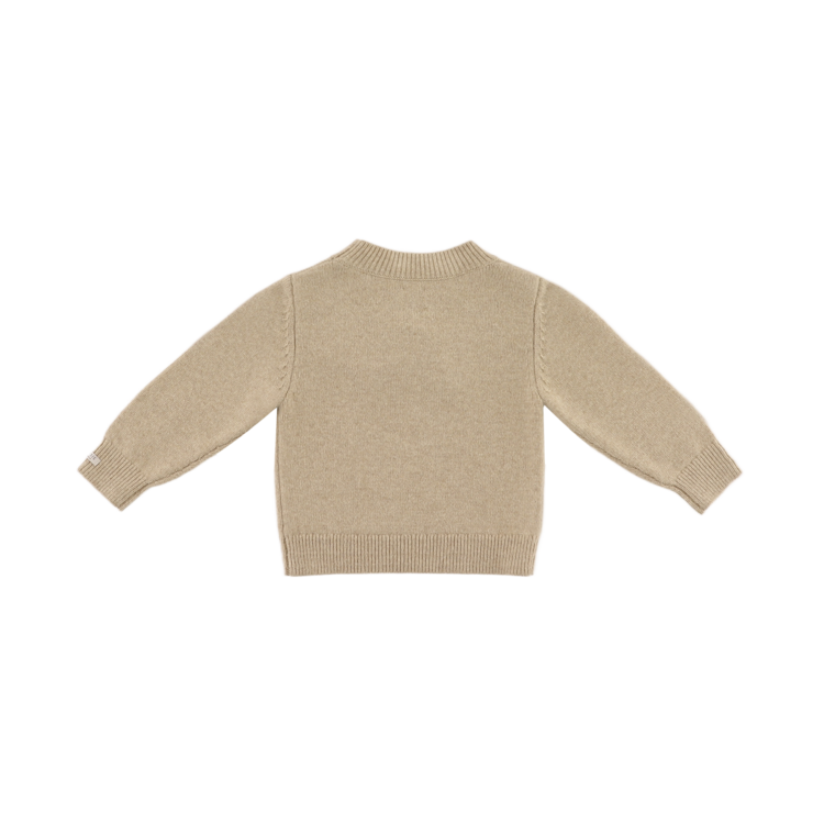 Donsje Amsterdam Denn Merino Wool Sweater Bear - Biscotti Melange
