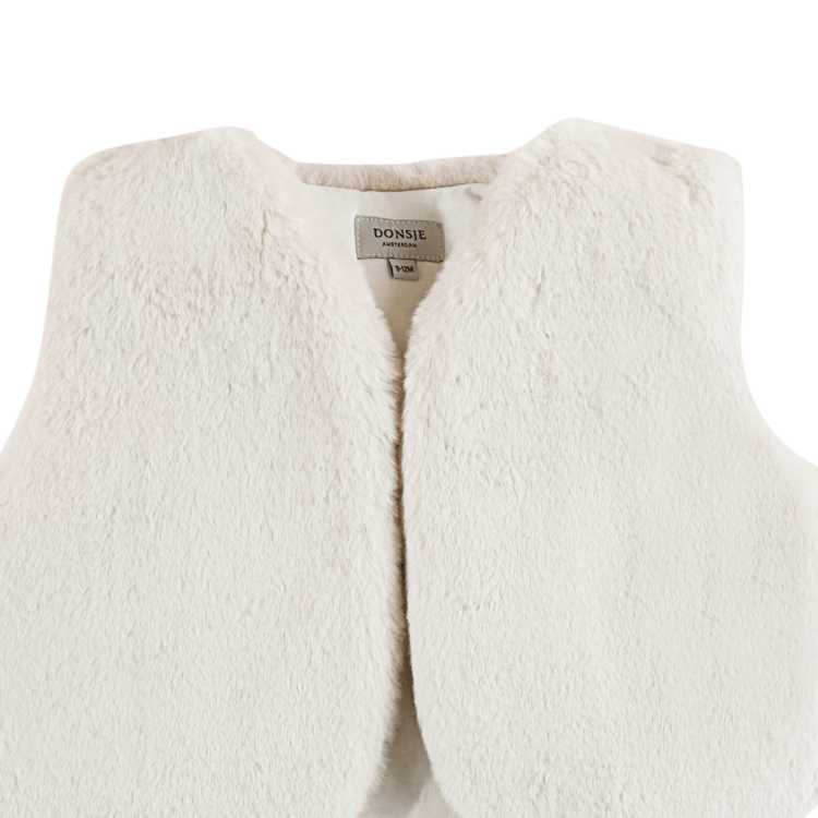 Donsje Amsterdam Pimmy Gilet - Off White Teddy