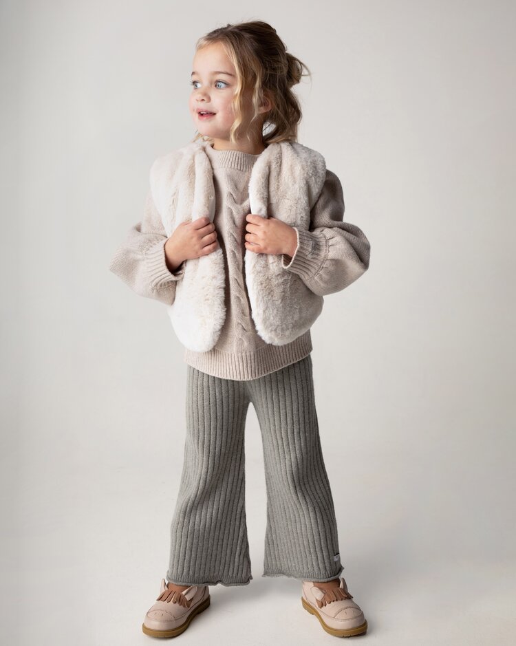 Donsje Amsterdam Pimmy Gilet - Off White Teddy