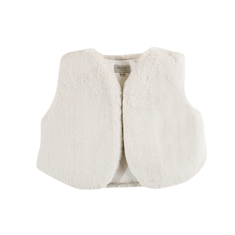 Donsje Amsterdam Pimmy Gilet - Off White Teddy