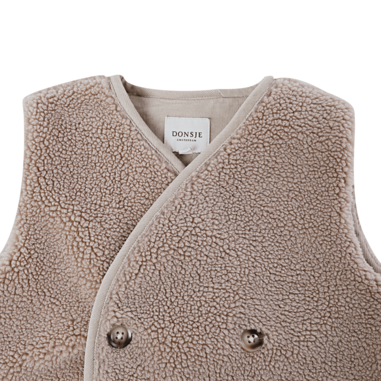 Donsje Amsterdam Monty Gilet - Hazelnut