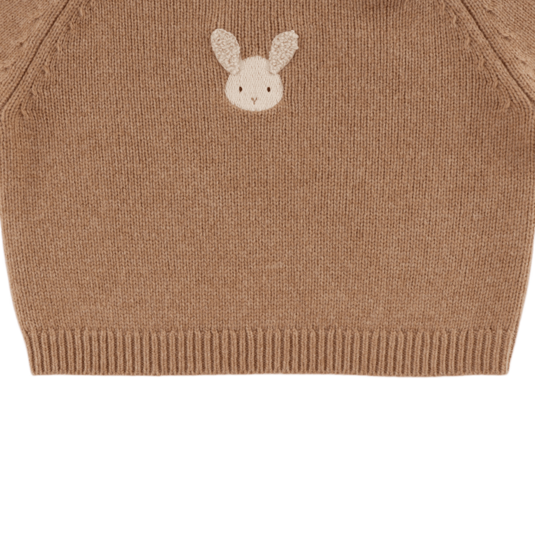 Donsje Amsterdam Sibbe Merino Wool Sweater Fluffy Bunny - Hazelnut