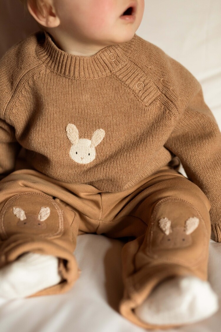 Donsje Amsterdam Sibbe Merino Wool Sweater Fluffy Bunny - Hazelnut