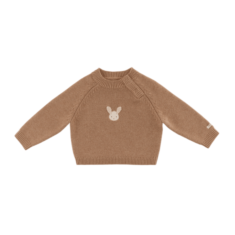 Donsje Amsterdam Sibbe Merino Wool Sweater Fluffy Bunny - Hazelnut