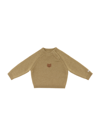 Donsje Amsterdam Sibbe Merino Wool Sweater Bear - Sesame