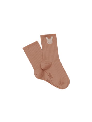 Donsje Amsterdam Bell Socks Fluffy Bunny - Rose Dawn