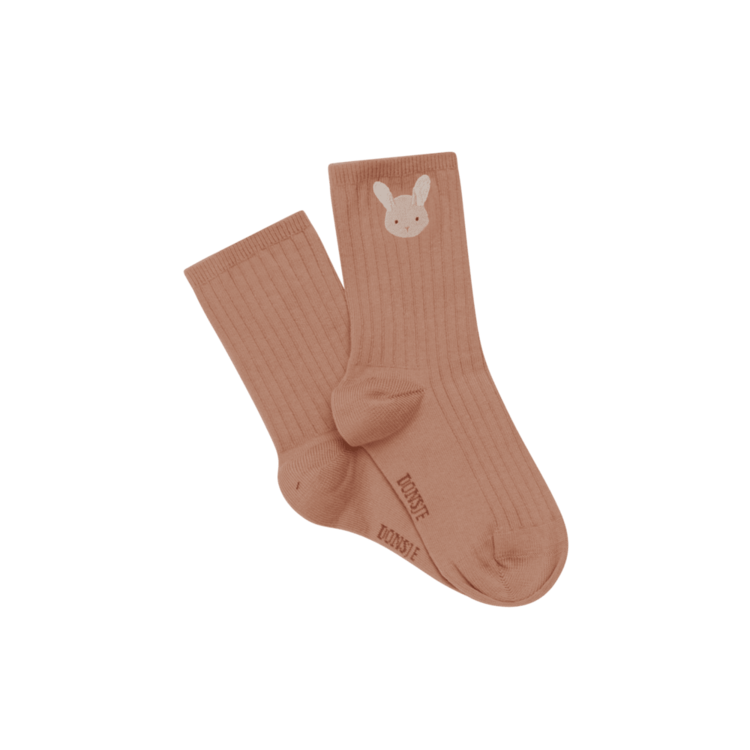Donsje Amsterdam Bell Socks Fluffy Bunny - Rose Dawn