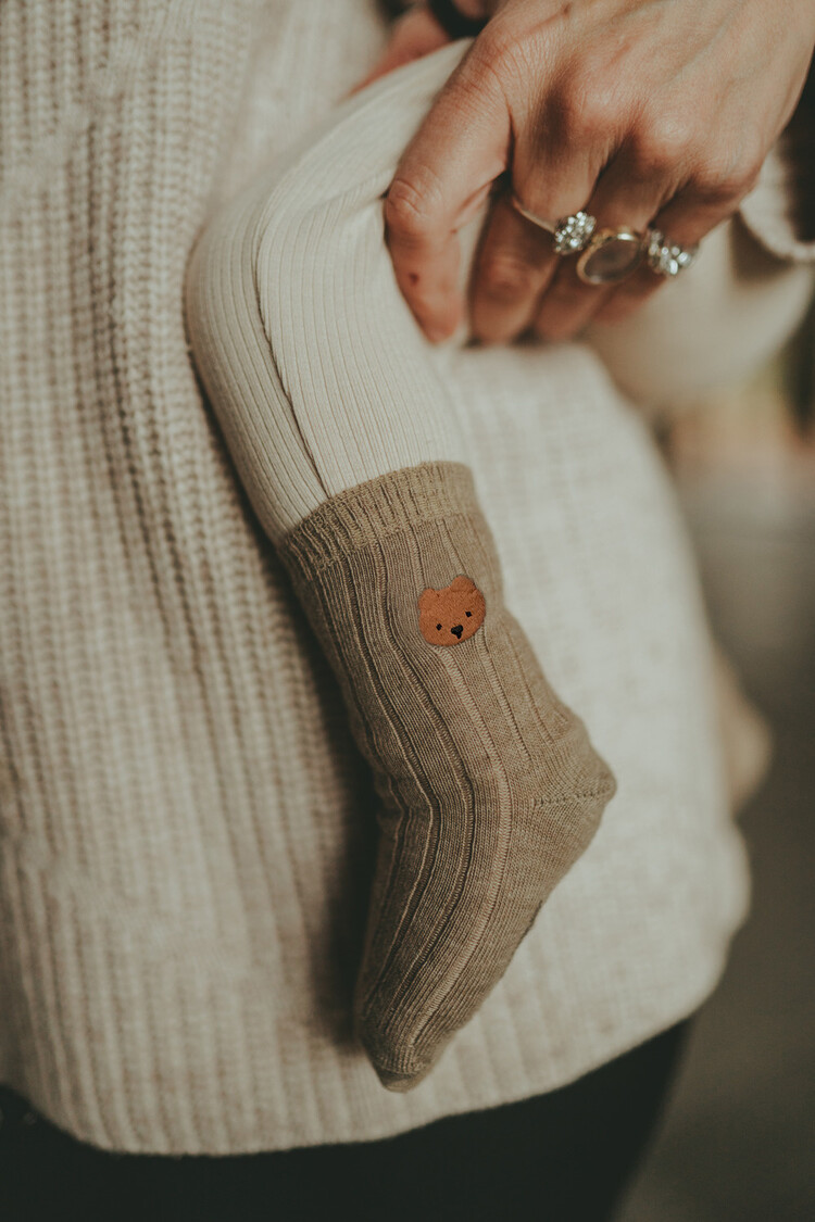 Donsje Amsterdam Bell Socks Bear - Dusty Green
