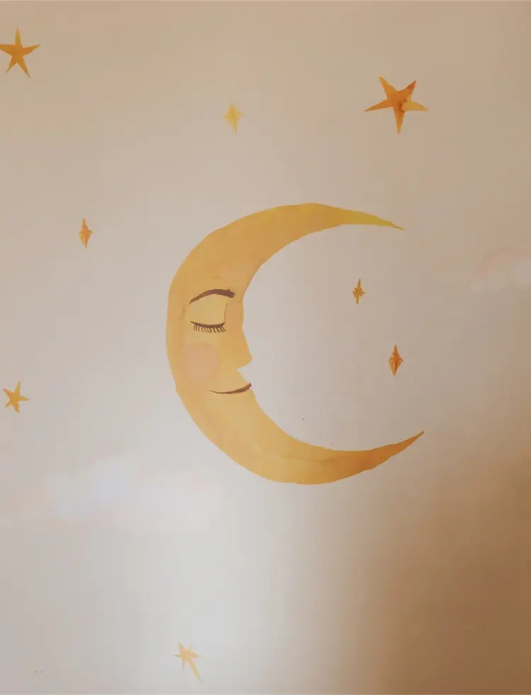 Muursticker - Moon