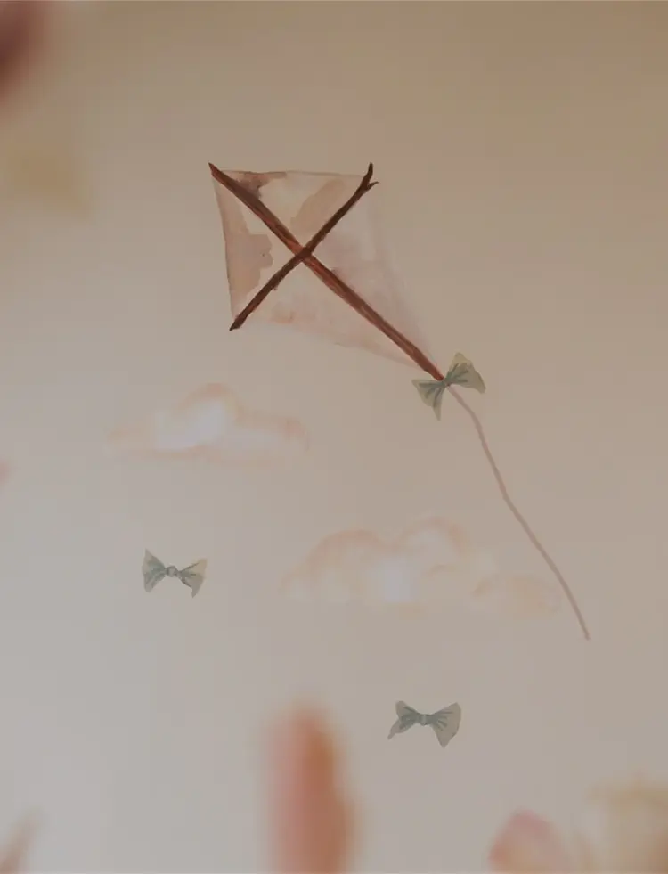 Wallsticker Kite Small - Beige