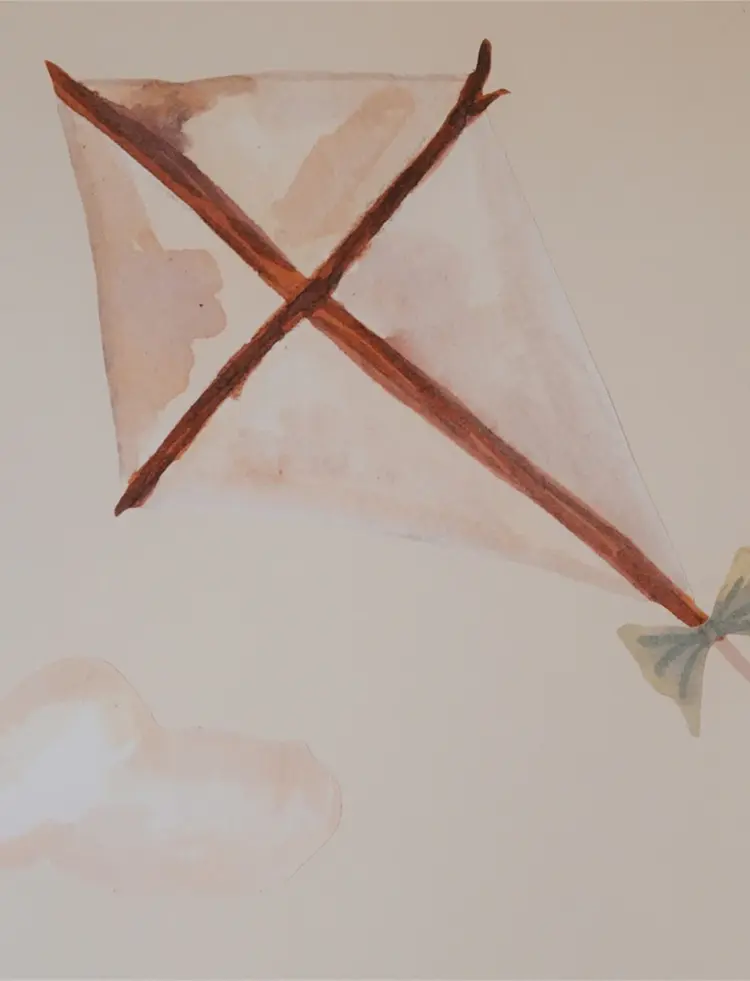 Wallsticker Kite Small - Beige