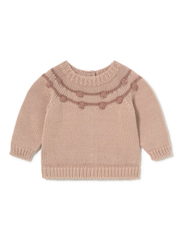 Li & Me Sue Chickpea Sweater - Candy Bloom