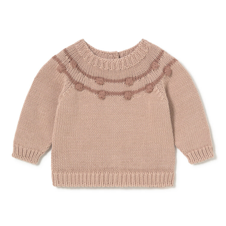 Li & Me Sue Chickpea Sweater - Candy Bloom