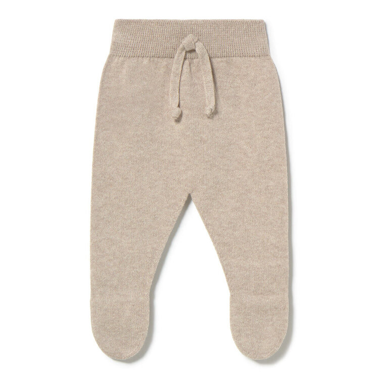 Li & Me Liam Plain Trousers With Feet - Toasted