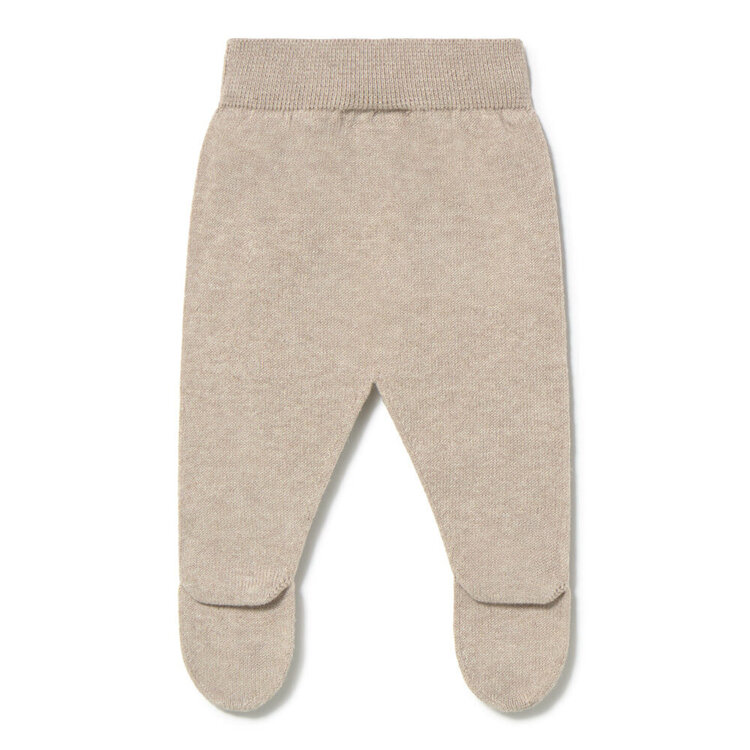Li & Me Liam Plain Trousers With Feet - Toasted
