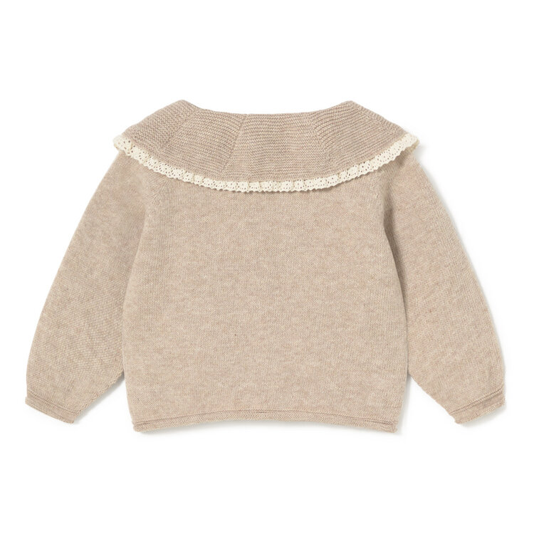 Li & Me Hedda Lace Knitted Sweater - Toasted
