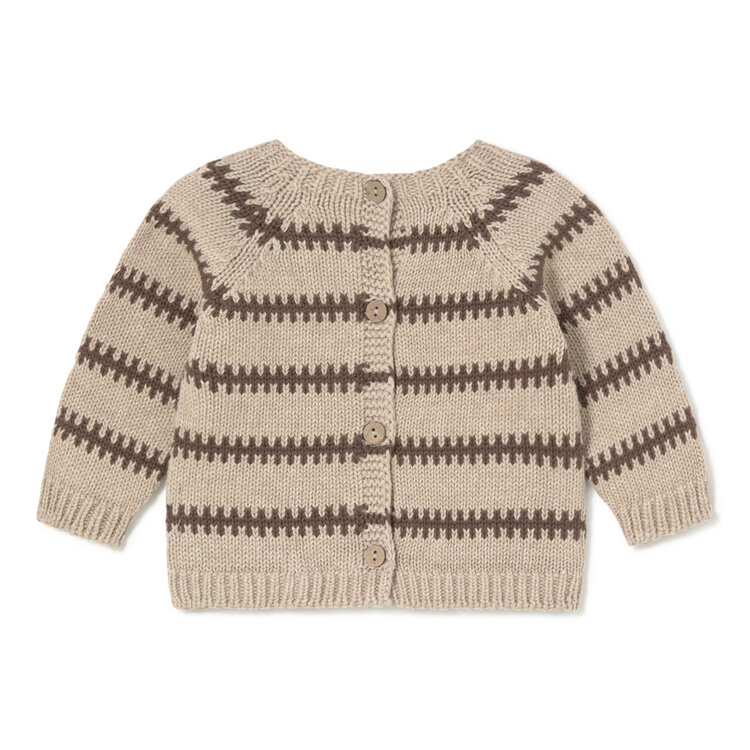 Li & Me Blake Striped Sweater - Toasted Coffee