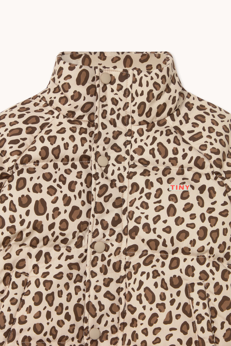 Tiny Cottons Short Padded Jacket - Animal Print