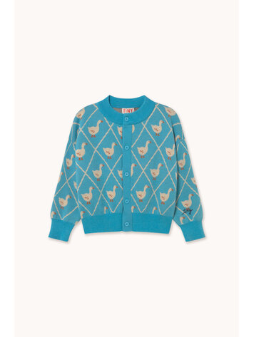Tiny Cottons Swans Cardigan - Blue