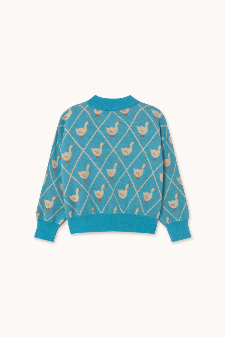 Tiny Cottons Swans Cardigan - Blue
