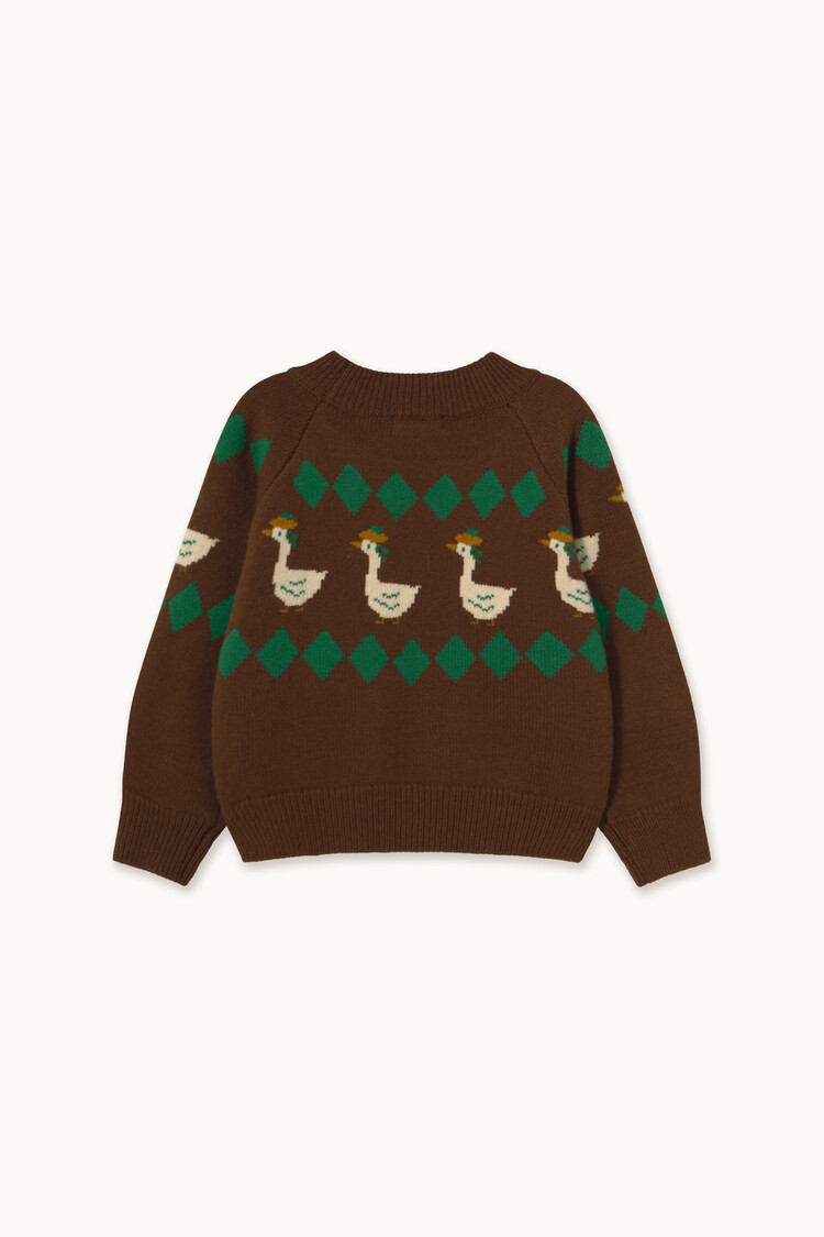 Tiny Cottons Geese Sweater - Green