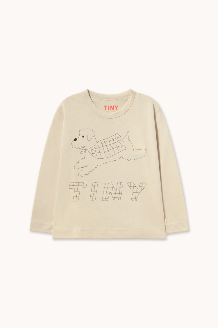 Tiny Cottons Jump Dog Graphic Sleeve Tee