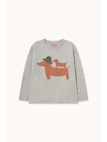 Tiny Cottons Two Dogs Graphic Sleeve Tee