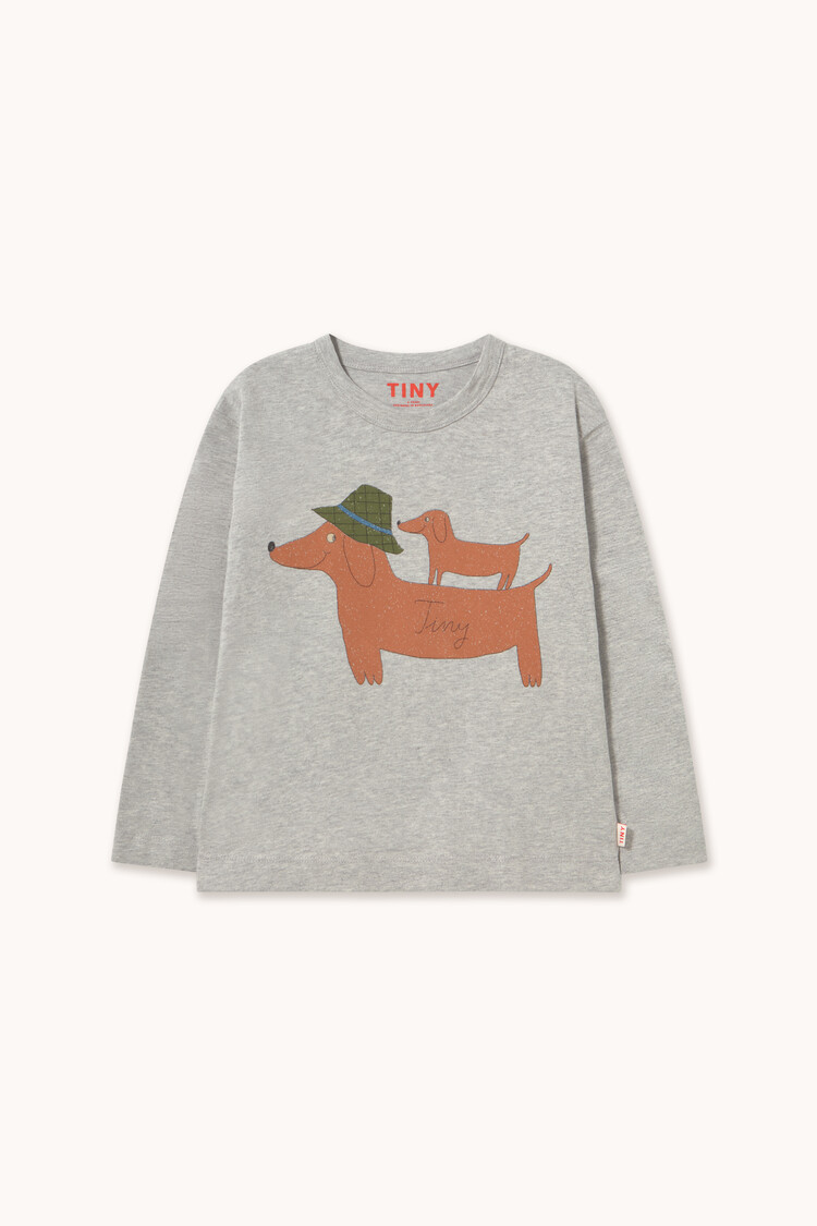 Tiny Cottons Two Dogs Graphic Sleeve Tee