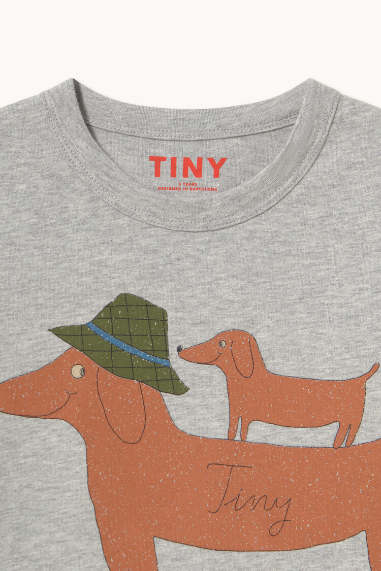 Tiny Cottons Two Dogs Graphic Sleeve Tee