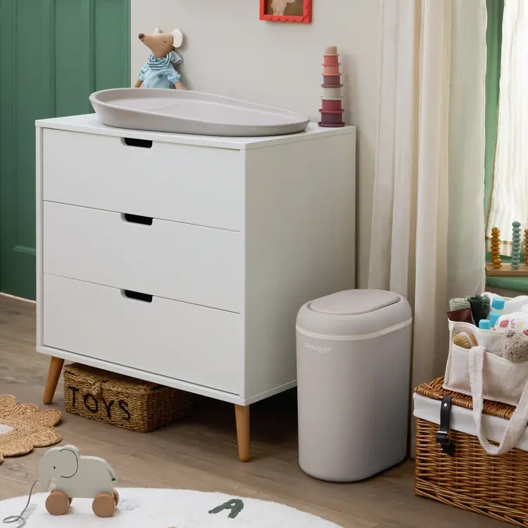 Shnuggle Nappy Bin - Taupe