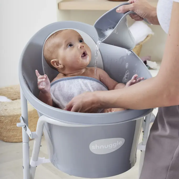 Shnuggle Baby Bath - Pebble Grey