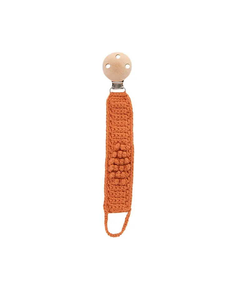 Patti Oslo Pacifier Clip - Terracotta