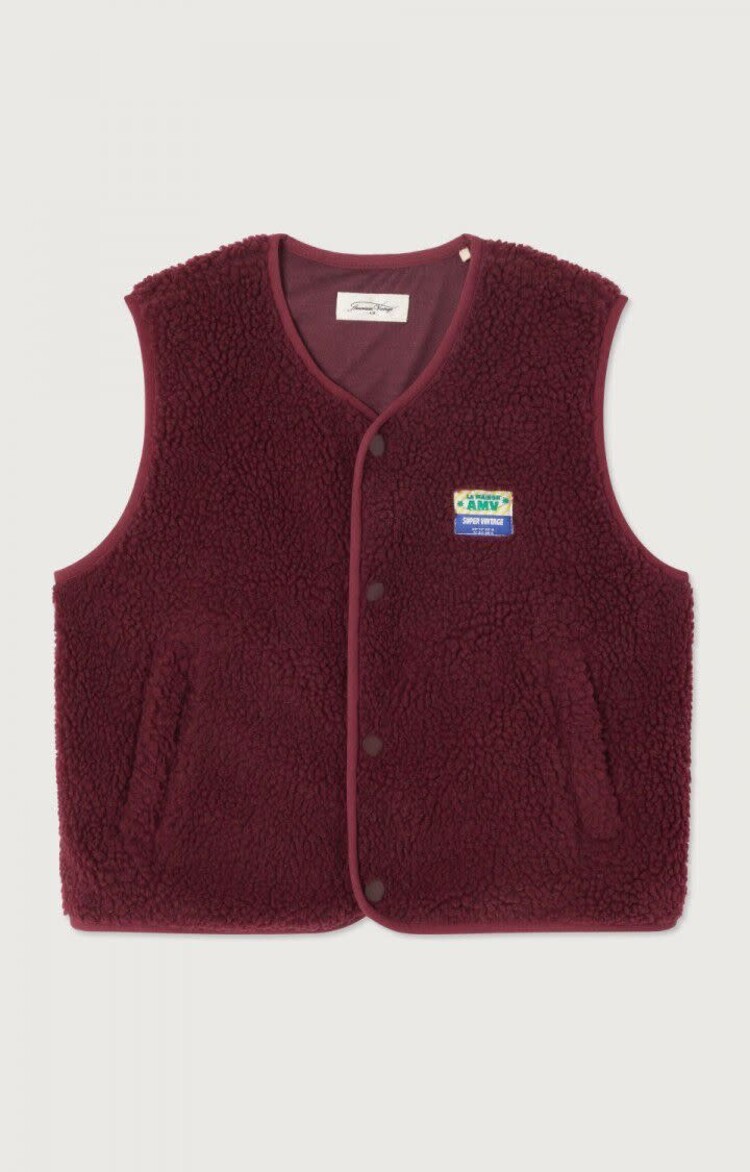 American Vintage Veste Ample SM - Bordeaux Chine