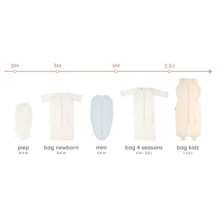 Puckababy Swaddle Bag Mini Teddy - Sky
