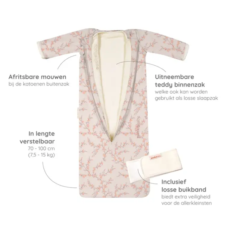 Puckababy Sleeping Bag 4 Seasons - Blossom