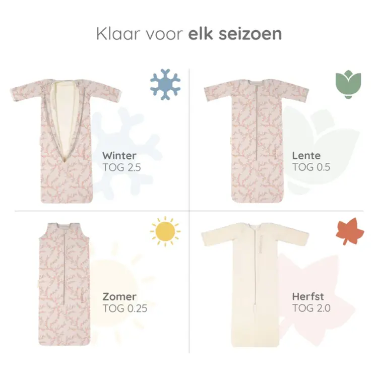 Puckababy Sleeping Bag 4 Seasons - Blossom