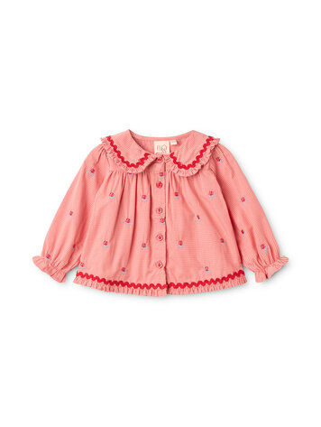 Flöss Sonja Blouse - Pink Rose Gingham