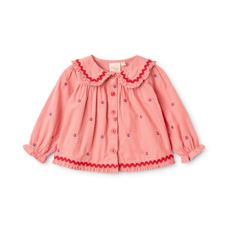 Flöss Sonja Blouse - Pink Rose Gingham