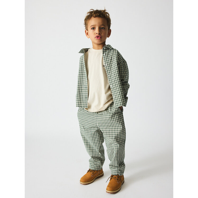 Bruno Bruno Nation Dora Check Pants - Myrtle Green Check