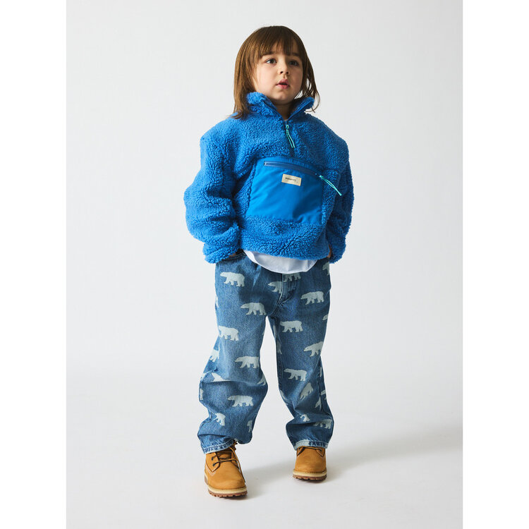 Bruno Bruno Nation Dorethy AOP Jeans - Mid Blue Polar Bear