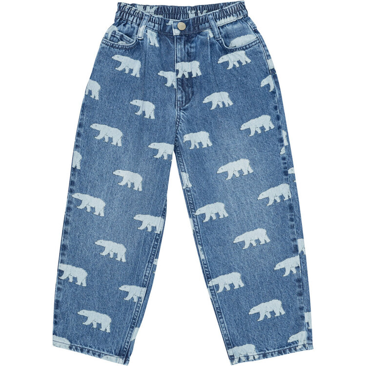 Bruno Bruno Nation Dorethy AOP Jeans - Mid Blue Polar Bear