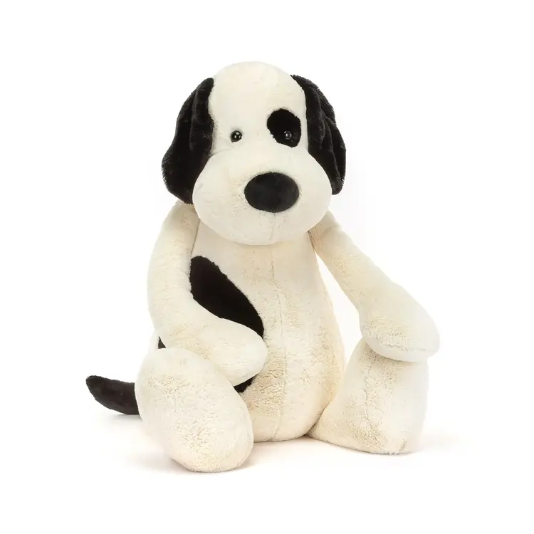 Jellycat Bashful Rufferty Black & Cream Puppy