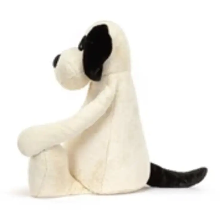 Jellycat Bashful Rufferty Black & Cream Puppy