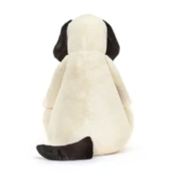 Jellycat Bashful Rufferty Black & Cream Puppy