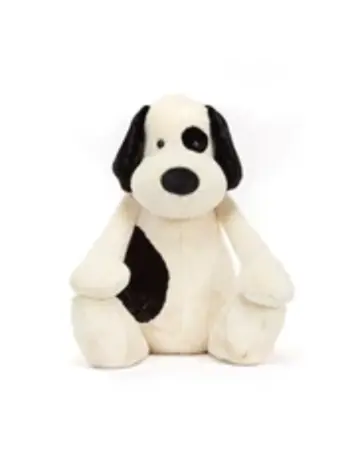 Jellycat Bashful Rufferty Black & Cream Puppy