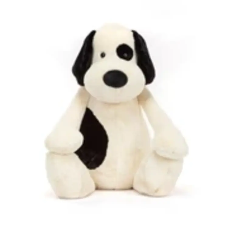 Jellycat Bashful Rufferty Black & Cream Puppy