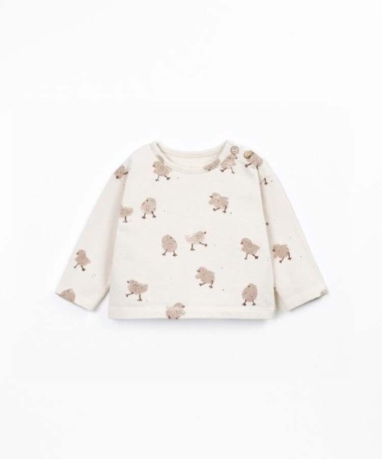 Play Up Printed Jersey LS T-shirt - Chick Skein